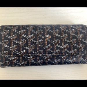Goyard Navy Chevron Varenne Wallet
